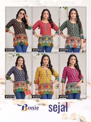 Sejal vol 1 by Bonie Reyon Mill Printed Short top catalogue at affordable rate western wear catalogs