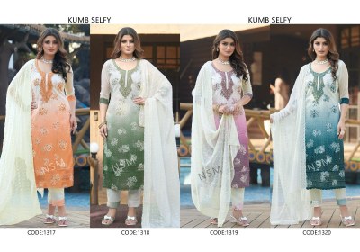 Selfy by Kumb Heavy Georgette Hand work Top Bottom with Dupatta collection at low price readymade suit catalogs