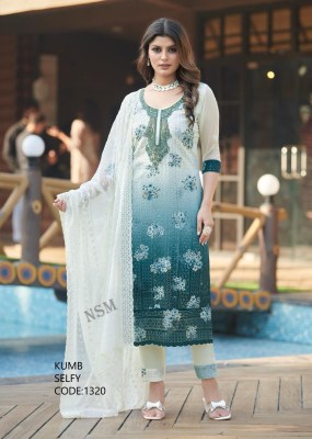 Selfy by Kumb Heavy Georgette Hand work Top Bottom with Dupatta collection at low price readymade suit catalogs