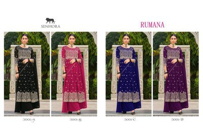 Senhora by rumana pure georgette fancy sharara suit catalogue at low rate pakistani suit catalogs