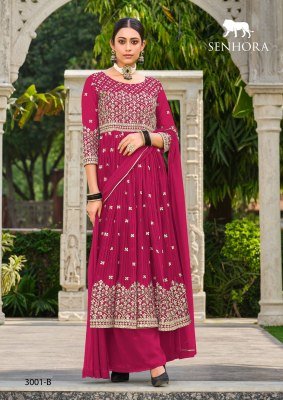 Senhora by rumana pure georgette fancy sharara suit catalogue at low rate pakistani suit catalogs