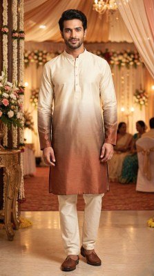 Shades Rayon Printed Kurta with Raymond Cotton Pyjama Set mens kurta