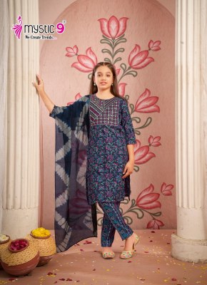 Shagun vol 1 by Mystic 9 Premium capsule foil point readymade suit collection at affordable rate readymade suit catalogs