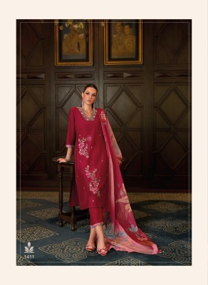 Shahida by Lady leela embroidered designer kurti pant and dupatta catalogue at affordable rate readymade suit catalogs