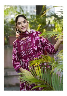 Shanaya vol 6 by Mystic 9 Premium Quality reyon foil printed Kurti pant and dupatta catalogue at low price fancy Anarkali suit catalogs