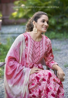 Shanaya vol 6 by Mystic 9 Pure reyon Printed neck embroidered Anarkali suit collection readymade suit catalogs