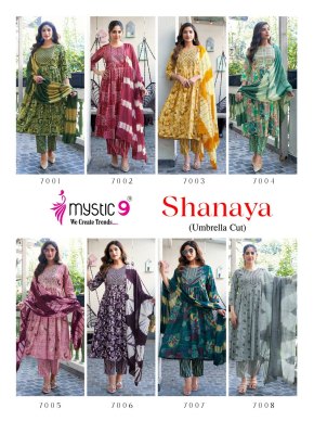 Shanaya vol 7 by Mystic 9 Premium quality embroidered top bottom with dupatta collection  readymade suit catalogs