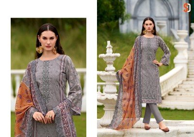 Sharaddha Designer Bin Saeed Vol-15 Pure Cotton Self Embroidery Unstitched Suit with Mal-Mal Cut Work Dupatta Wholesale  dress material catalogs