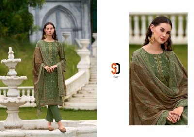 Sharaddha Designer Bin Saeed Vol-15 Pure Cotton Self Embroidery Unstitched Suit with Mal-Mal Cut Work Dupatta Wholesale  dress material catalogs