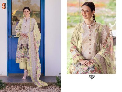 Sharaddha Designer Needle Wonder Vol 03 Unstitched Pure Cotton Embroidered Top  Solid Cotton Bottom And Cotton Chiffon Embroidery Dupatta Wholesale  dress material catalogs
