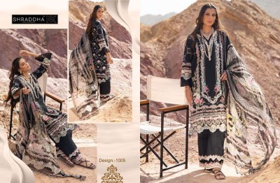 Sharaddha Nx Queen court vol 1 Lawn Cotton Petch work Pakistani suits catalogue wholesale  pakistani suit catalogs