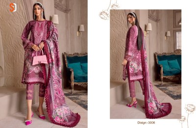 Sharaddha designer present Chevron 3 lawn cotton printed with embroidered patch unstitched dress material catalogue at low rate dress material catalogs