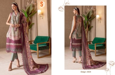 Sharaddha designer present Chevron 3 lawn cotton printed with embroidered patch unstitched dress material catalogue at low rate dress material catalogs