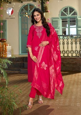 Shararat Vol 9 Modal Silk Kurti Pant with Pure Jacquard Silk Dupatta Embroidery And Hand Work Set Wholesale kurti pant with dupatta Catalogs