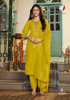 Shararat Vol 9 Modal Silk Kurti Pant with Pure Jacquard Silk Dupatta Embroidery And Hand Work Set Wholesale kurti pant with dupatta Catalogs