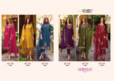 Shiddat 3 by lady leela heavy hand embroidered readymade suit catalogue readymade suit catalogs