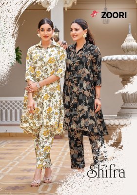 Shifra by Zoori reyon printed trendy co ord set catalogue at affordable rate Amavi