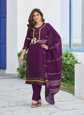 Shika vol 2 by Bonie 3piece embroidered kurti pant and dupatta catalogue at affordable rate readymade suit catalogs