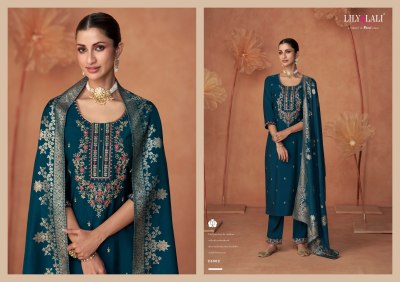 Shiny by Lily and lali Embroidered readymade top bottom and dupatta catalogue at affordable rate  readymade suit catalogs