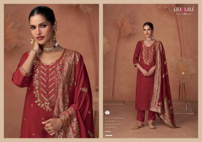 Shiny by Lily and lali Embroidered readymade top bottom and dupatta catalogue at affordable rate  readymade suit catalogs