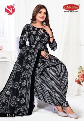 Shiv Tex G20 Vol 12 Indo Cotton Unstitched Printed Dress Material Set Top  Bottom And Dupatta Wholesale dress material catalogs