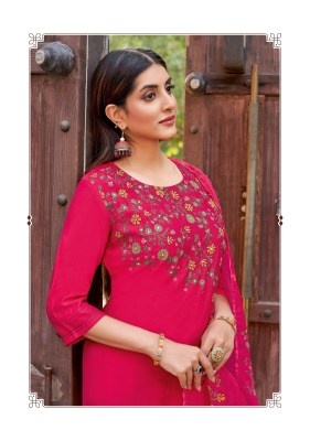 Shivani by Kadlee Viscorse Handwork Top bottom and dupatta catalogue at affordable rate readymade suit catalogs
