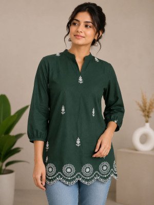 Short Top Cotton 60×60 Beautiful Embroidery Work Size wise Combo Set