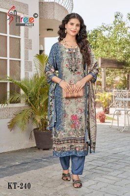 Shree Fab KT 240 Pure Viscose Maslin Suit with Digital Print And Aari Hand Work Wholesale Ethnic Wear Shree fab