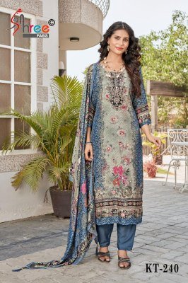 Shree Fab KT 240 Pure Viscose Maslin Suit with Digital Print And Aari Hand Work Wholesale Ethnic Wear readymade suit catalogs