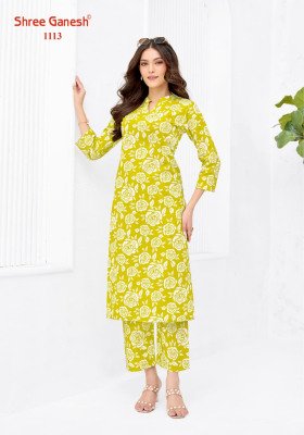 Shree Ganesh Ananya Vol-01 Cotton Co-Ord Set Collection kurtis catalogs