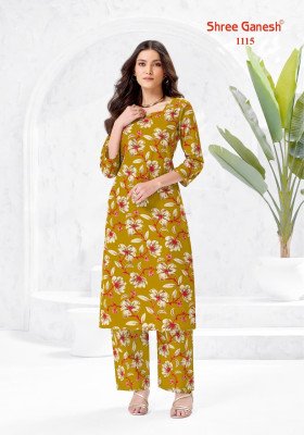 Shree Ganesh Ananya Vol-01 Cotton Co-Ord Set Collection kurtis catalogs
