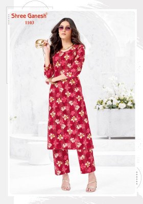 Shree Ganesh Ananya Vol-01 Cotton Co-Ord Set Collection kurtis catalogs