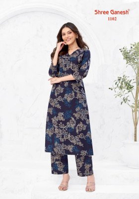 Shree Ganesh Ananya Vol-01 Cotton Co-Ord Set Collection kurtis catalogs