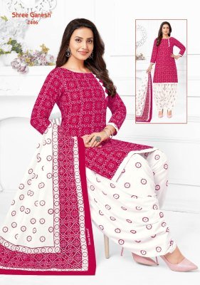 Shree Ganesh Bandhani Patiyala Vol 04 Pure Cotton Unstitched Dress Material Set  Printed Top  Bottom And Dupatta Wholesale dress material catalogs