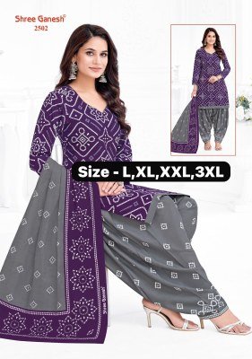 Shree Ganesh Bandhani Special Readymade Cotton Patiyala Dress readymade suit catalogs