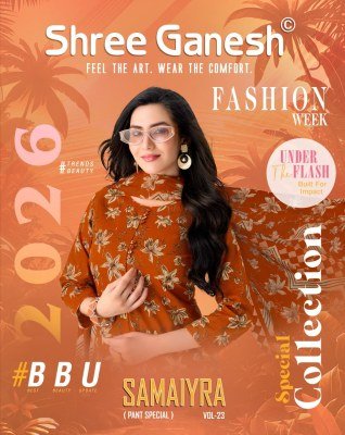 Shree Ganesh Samaiyra Vol-23 Pure Cotton Printed Dress Material Collection wholesale catalogs