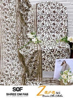 Shree Om Fab Zara Vol-5 Heavy Poplin Cotton Dress Material Collection dress material catalogs