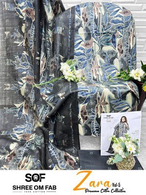 Shree Om Fab Zara Vol-5 Heavy Poplin Cotton Dress Material Collection dress material catalogs