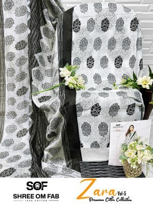 Shree Om Fab Zara Vol-5 Heavy Poplin Cotton Dress Material Collection dress material catalogs