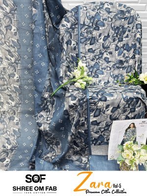 Shree Om Fab Zara Vol-5 Heavy Poplin Cotton Dress Material Collection dress material catalogs