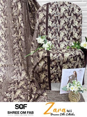 Shree Om Fab Zara Vol-5 Heavy Poplin Cotton Dress Material Collection dress material catalogs