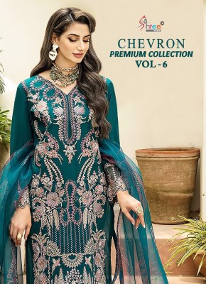 Shree fab by Chevron premium collection vol 6 unstitched salwar kameez catalogue at low rate Shree fab