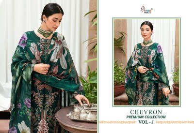Shree fab by Chevron pure heavy reyon embroidered Pakistani suit catalogue at low rate pakistani suit catalogs