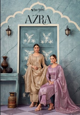 Shree  shalika by Azra organza embroidered unstitched suit catalogue at affordable rate Shree fab