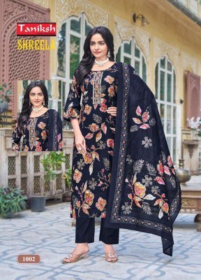 Shreela vol 1 by Taniksh Vartican discharge printed readymade suit catalogue at affordavble rate readymade suit catalogs