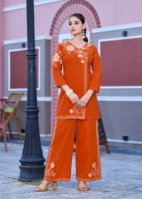 Shruti Suit Once More Vol 7 Designer Co Ord Set in Premium Cotton Flex with Thread And Sequin Embroidery Wholesale co ord set catalogs