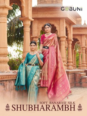 Shubharambh by Gobuni Soft Banarasi Silk Exclusive saree catalogue at low rate sarees catalogs