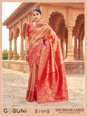 Shubharambh by Gobuni Soft Banarasi Silk Exclusive saree catalogue at low rate sarees catalogs