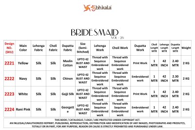 Shubhkala by brids maid New Exclusive Bridal Semi Stitched Lehenga Choli  catalogue  lehenga choli catalogs