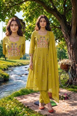 Siddhi Mal Chanderi Embroidered Suit Set with Designer Dupatta kurti pant with dupatta Catalogs